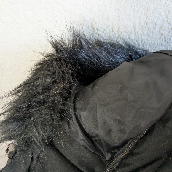 Old Navy Women's Black Heavy Puffer Coat XL Removable Hood Zip Up Excellent - Picture 5 of 8